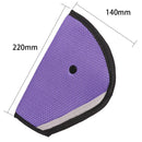 Kids Car Safe Fit Seat Belt Adjuster Baby Triangle Safety Device (Purple)