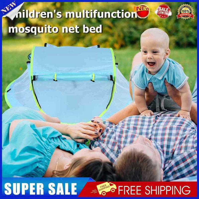 Foldable Beach Tent Zipper Play Tent Tear Resistant Sleep Bed for Indoor Ou