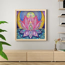 Diamond Painted DIY lotus Partial Special Rhinestone Set