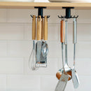 Multi-function 360 Rotate Hooks Kitchen Towel Hanger Retractable Storage Sh
