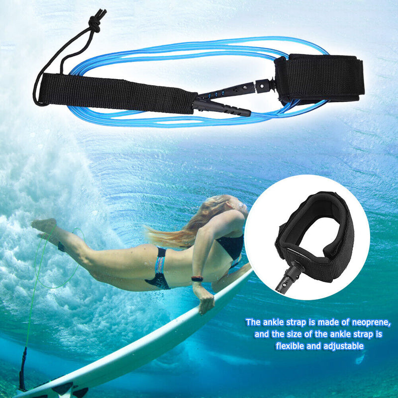 Straight Surfboard Leash Super Strong Webbing Paddle Board Leash Surf Leg R