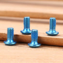 12pcs M5x8mm Disk Brake Bolts T25 Bike Bottle Holder Bolts Screw (Blue) Newly