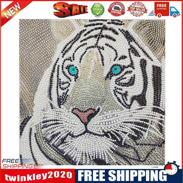 5D DIY Diamond Painting Tiger Special Shaped Full Drill Mosaic Art Picture
