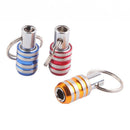 Stainless Steel Screwdriver Bits Holder Keychain Extension Drill Screw Adapter
