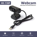 720p Webcam Built-in HD Microphone 1280x720p USB Plug N Play Web Camera for PC