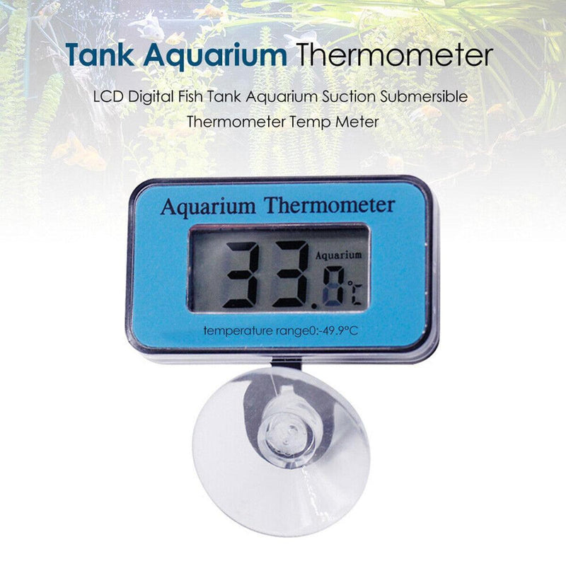 LCD Digital Fish Tank Aquarium Suction Submersible Thermometer Temp Meter#