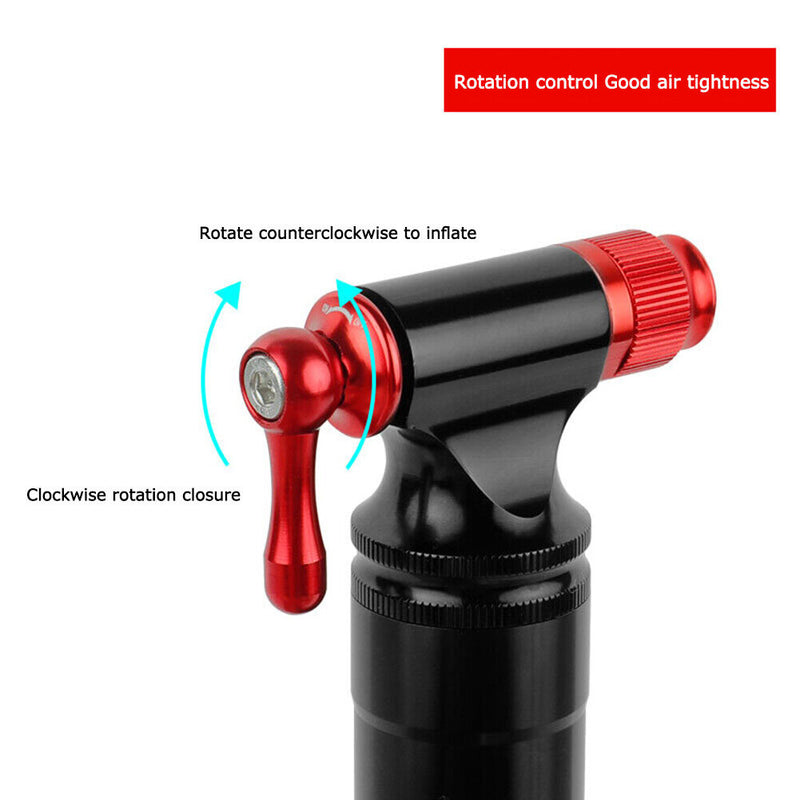 Bicycle Pump Aluminum Alloy Mini CO2 Pump Lightweight for Bike Ball Accessories