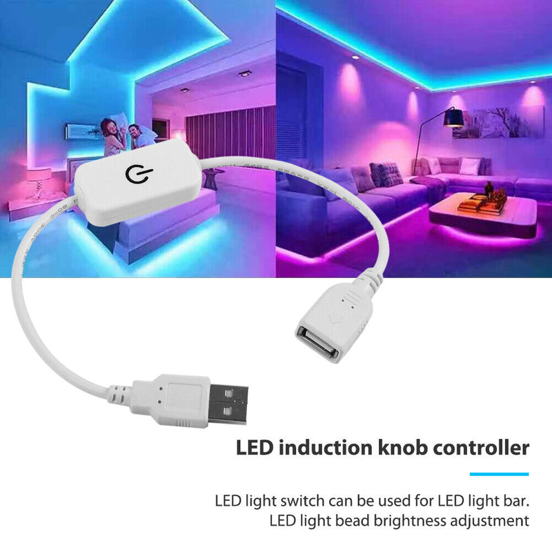 5V LED Lamp Touch Dimmer Brightness Control Light Switch Controller (White)