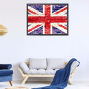 5D DIY Abstract Flag Full Round Diamond Painting Mosaic Picture Rhinestone Ar