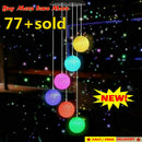Colour Changing Hanging Wind Chimes Solar Powered LED Lights Outdoor Garden N8V7