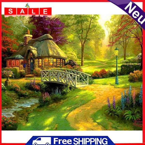 Oil Drawing By Numbers Deer Frameless 50x40cm DIY Landscape on Canvas Home Decor