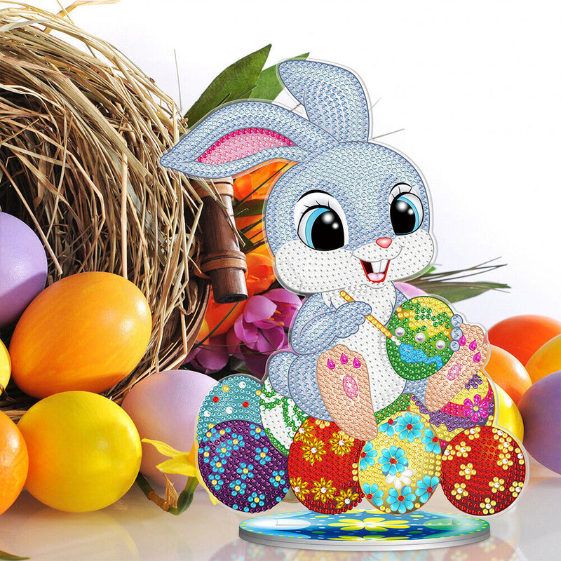 5D Diamond Painting Ornament DIY Easter Rhinestone Mosaic Craft Home Decor Kit