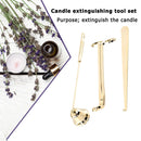 Candle Wick Scissor Set Stainless Steel Snuffer Lamp Trim Hook Cutter (D)