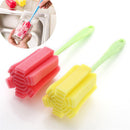 Handy Cup Infant Feeding Cleaning Tool Baby Bottle Brush Sponge Nipple Cleaner