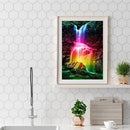 Diamond Painting Rainbow Falls Full Round Drill Picture of Rhinestone Drawing