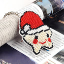 DIY Handmade Full Beads Embroidery Five-Pointed Star Cross Stitch Keychain Craft