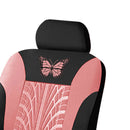 Butterfly Pattern Car Seat Cover Set Non Brief Front Bucket Seat Cover Protector