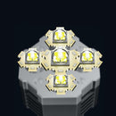 Five-nuclear Explosion Led Flashlights Strong Lights Rechargeable Super Brights