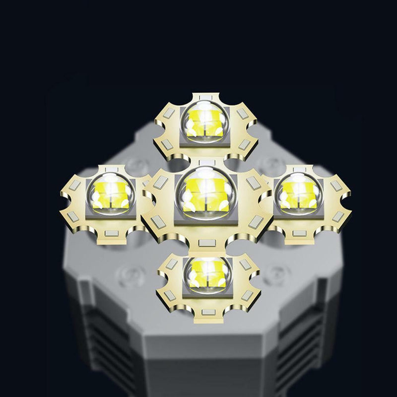Five-nuclear Explosion Led Flashlights Strong Lights Rechargeable Super Brights