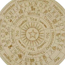 Wooden Divination Pendulum Board Metaphysical Altar Art Ornaments (B 25cm)