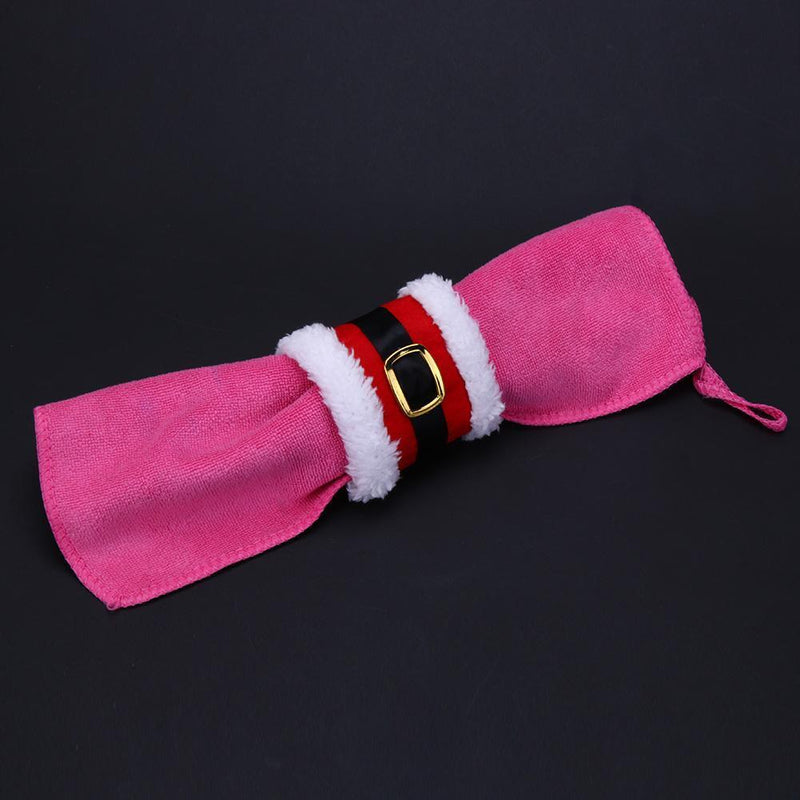 4pcs Santa Claus Napkin Holder Christmas Home Decoration Napkin