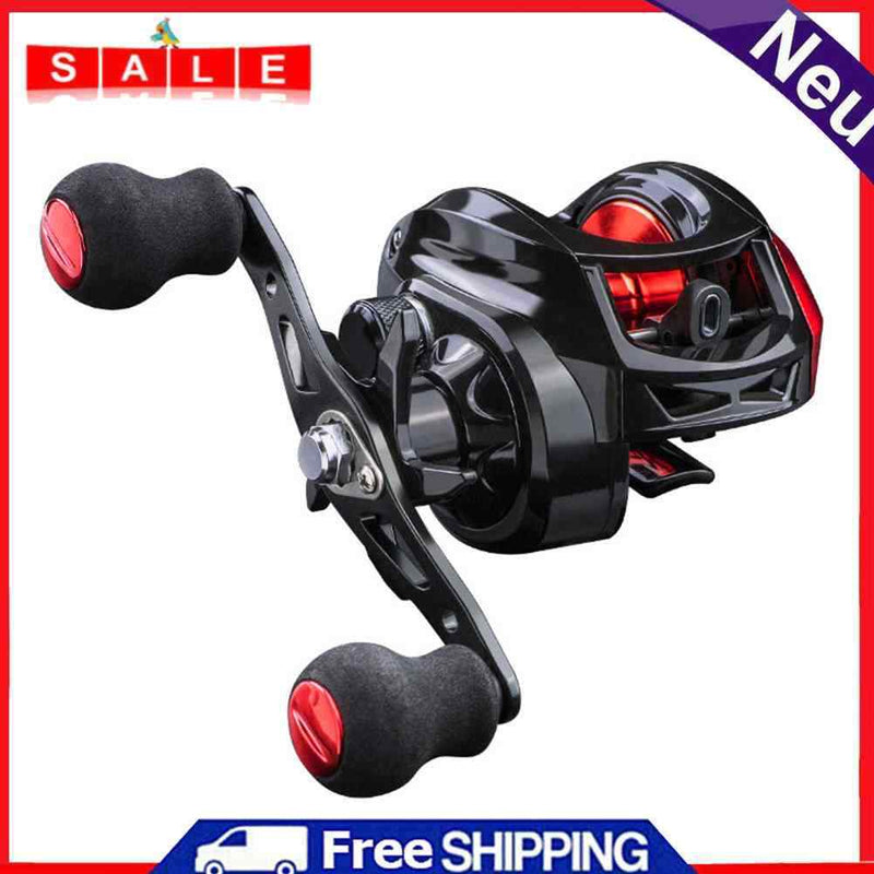 Metal Spool Baitcasting Reel 8kg Max Drag High Speed Saltwater Fishing Wheels