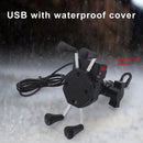 Bracket Charger E-Bike Phone Holder Mirror Stand Install USB Charging Port