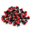 100pcs/Lot Head 1/4 '' Hose Garden Irrigation Micro Material Flow