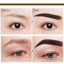 Waterproof EyeBrow Powder Stamp Brow Stencils Shaping Kit (Jet Black)