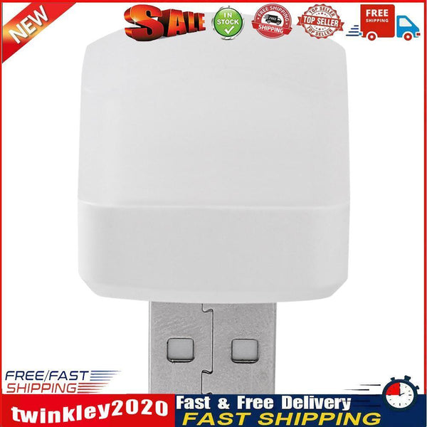 Mini USB Plug Lamp Computer Mobile Power Reading Book Light (White 1pc) Newly