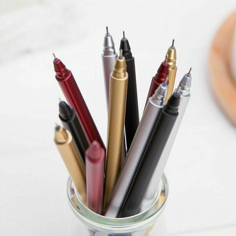 Metal Gel Pen Student Office School Stationery Ballpoint I2A8 Color Random L9Z1