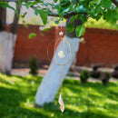 Crystal Ball Iron Ring Hanging Pendant Home Garden Decor (17)