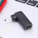 90 Degree USB3.1 USB-C Type-C Female to 3.0 x 1.1mm DC Male Plug Adapter