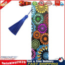 DIY Flower Special Shaped Diamond Painting Leather Tassel Bookmark Gifts Newly