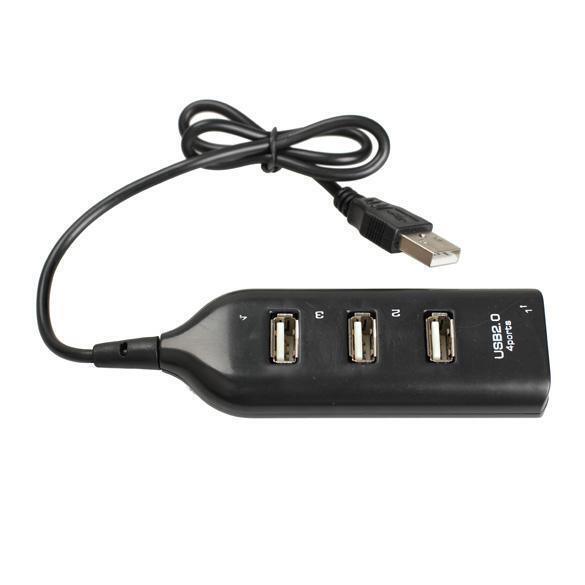 4 Port USB 2.0 High Speed Mini Hub Female Pattern for Laptop PC