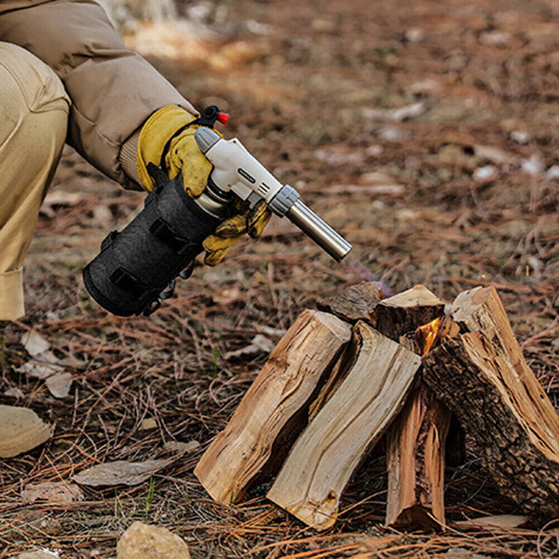 Gas Tank Protective Case Fuel Cylinder Outdoor Camping Gas Storage (Black) Newly