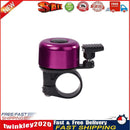 Bike Aluminum Alloy Mini Horn Bicycle Handlebar Alarm Ring Bell (Purple) Newly
