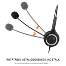 BH69 USB Call Center Headphone PC 3.5mm Business Headsets with Mic (Grey) Newly