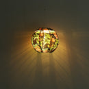 8 inch LED Solar Lantern Waterproof Pendant Decor (Tropical Rain Forest A) Newly