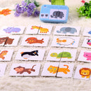 32pcs Iron Box Early Educational Cards Baby Enlightenment Toys (Animal) Newly