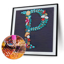 5D DIY Embroidery Letter Partial Special Shape Diamond Painting Home Decorati