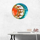 Heavenly Sun Moon Metal Wall Crafts Waterproof Permanent House Hanging