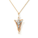 Creative Crystal Hollow Pendant Necklace Women Men Alloy Clavicle Chain Jewelry