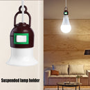 E27 Hanging Suspended Lamp Holder Ceiling Screw Bulb Connection Line (5m) Newly