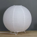 Nordic Paper Lantern Table Lamp Living Room Bedroom LED Decor Light (Round)
