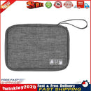 Travel Watch Band Storage Bag Earphone Data Cable Strap Organizers (Grey) Newly