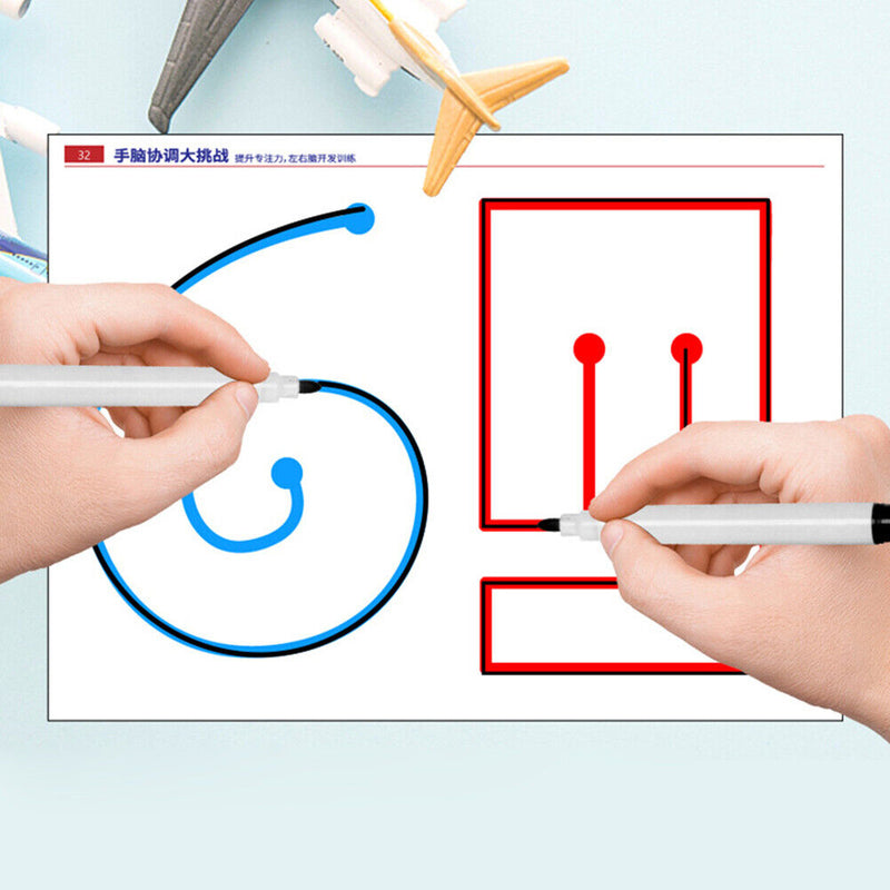 Intelligent Think Training Tracking Pen Hand-Brain Coordination Exercise Card