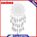 Large Ring 16.14" Handmade White Flower Dream Catcher with Feathers Art