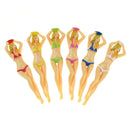 6pcs Golf Tees Sexy Bikini Tees Women Plastic Outdoor Training Golf Ball Holder