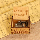 #A Retro Carved Wood Manual Music Box Hand Cranked Kids Birthday Gift Home Ornam